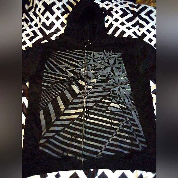 Unbranded Graphics Fashion Hoodie Jacket Men's 2XL Black - Picture 3 of 7